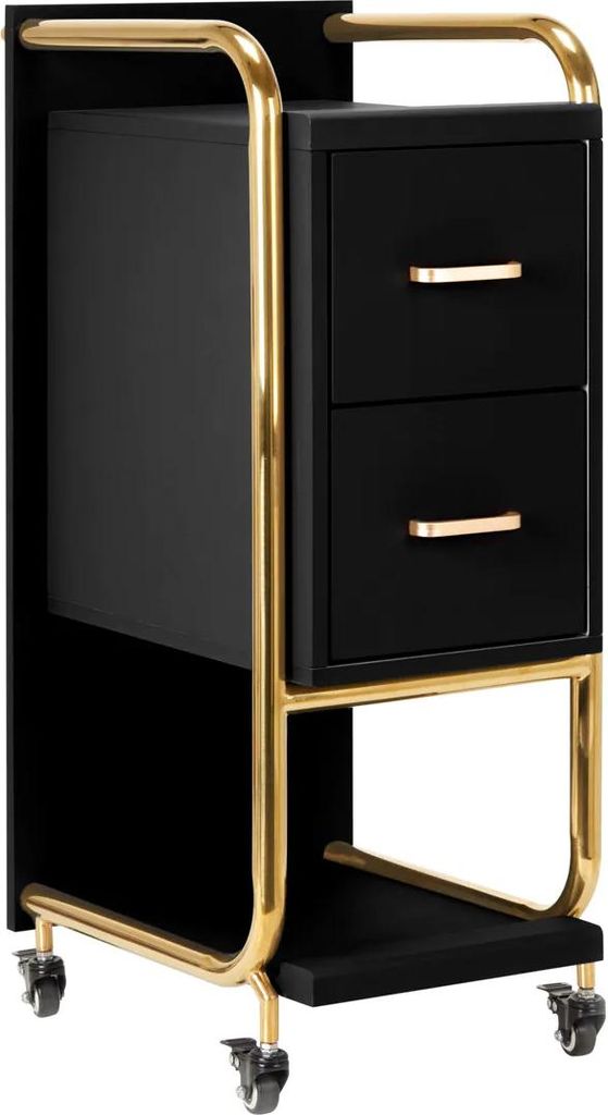 Gabbiano Solo gold Friseurwagen - schwarz