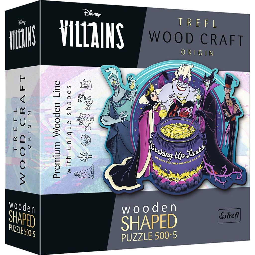 TREFL Wood Craft Origin Puzzle Villains: Schmiedegurken 505 Teile