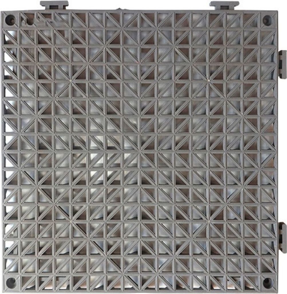 INF 12er-Pack rutschfeste, abtropfbare Spülbeckenmatten, 1,4 cm dick Grau
