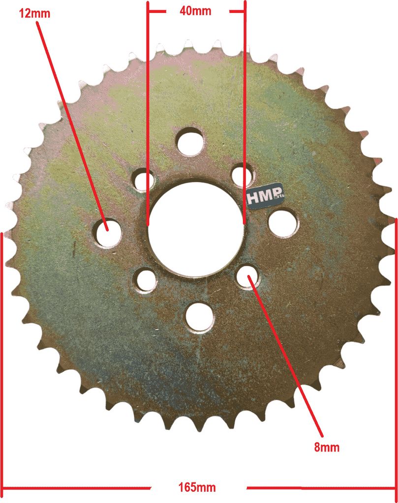 Ritzel Kettenrad hinten 428, 40 Zähne