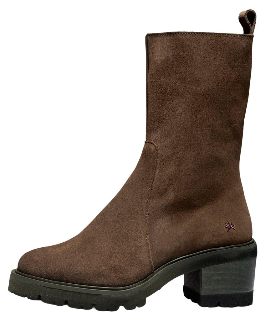 Art Stiefeletten mit Absatz Damen 1700 LUX SUEDE KAKI/ BRUGGE Farbe Grün