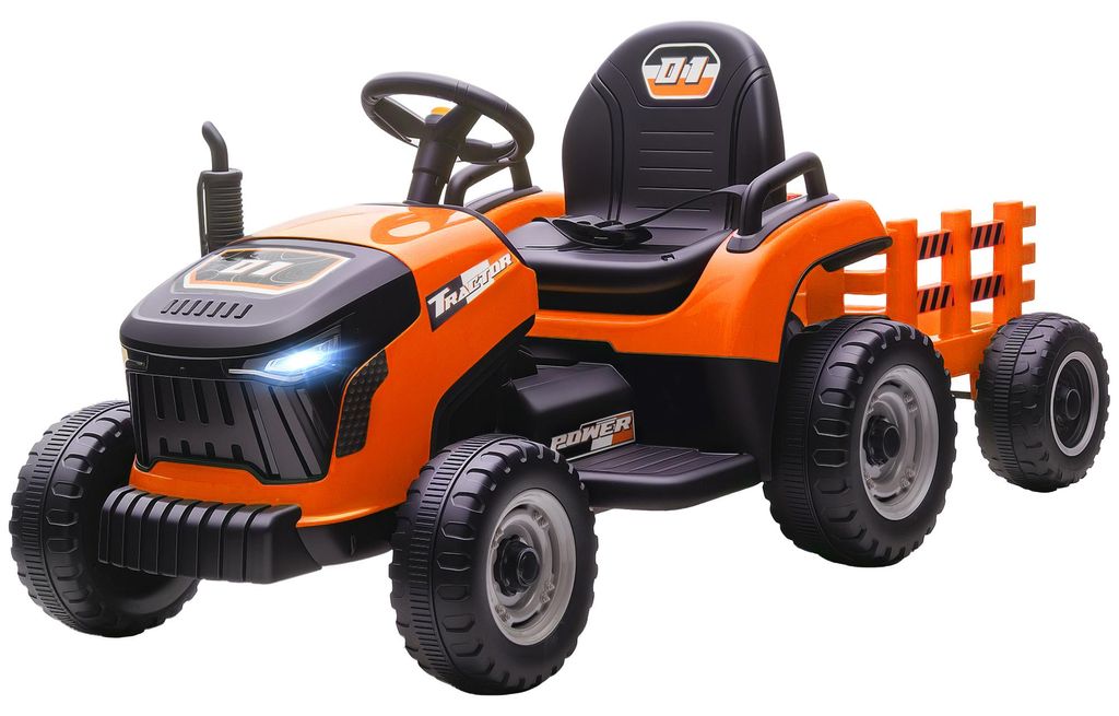 AIYAPLAY Elektrischer Kinder Traktor 3-Gang mit Anhänger, 2 Produktbild 