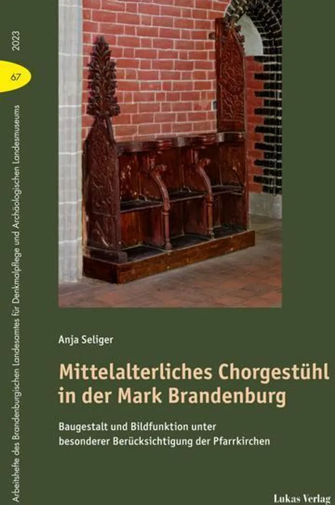 Livre sur le Mobilier Médiéval : Stalles de Chœur du Brandebourg, 400p