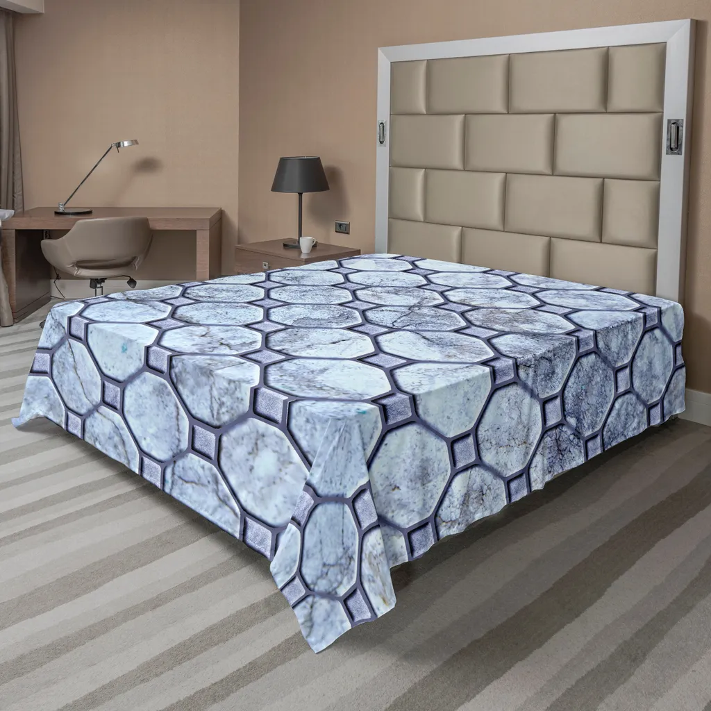 Lenzuolo Grigio Marmo ABAKUHAUS 244x205 | Mai Più Pieghe!