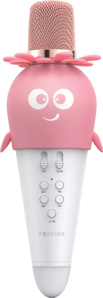 Microphone Karaoké pour Enfant et Adulte, Enceinte Bluetooth Rose