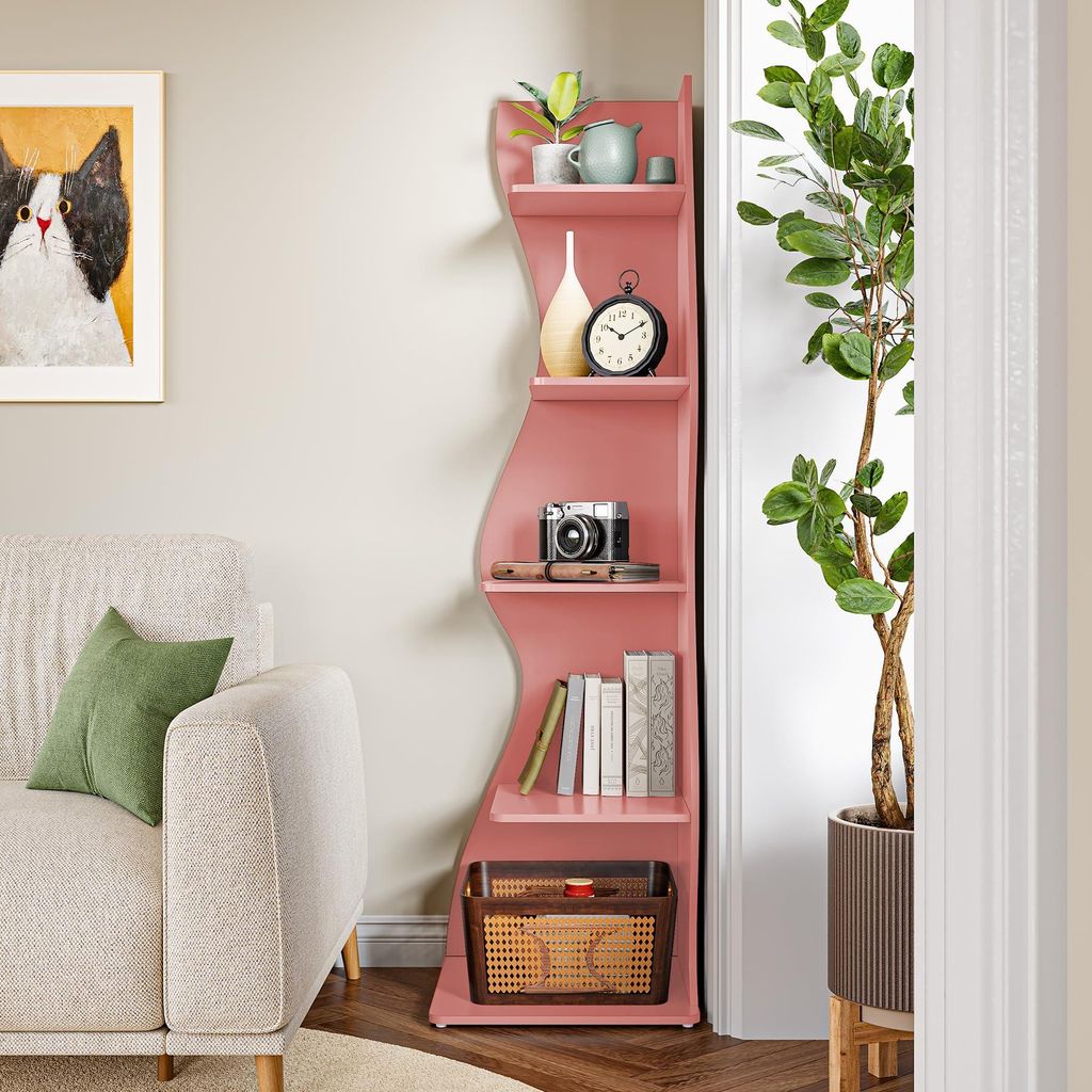 LITTLE TREE Scaffale angolare, scaffale moderno stretto a 6 Immagine del prodotto 