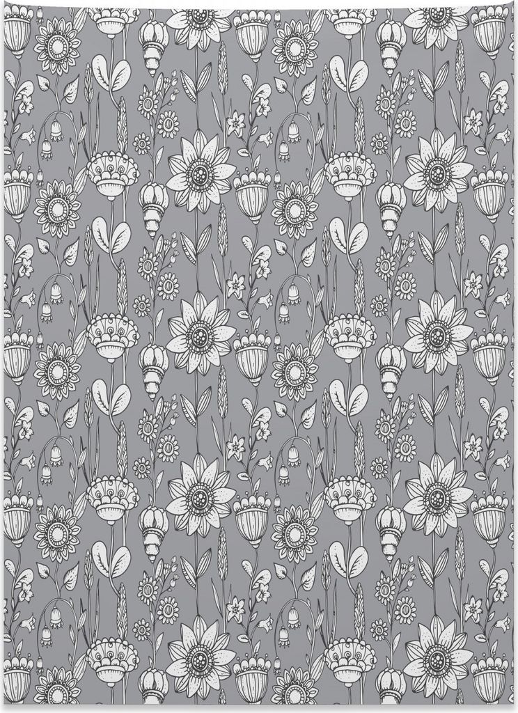 Abakuhaus Blumen Wandteppich, Fantastischer Frühlingsblumenstrauß aus Weiches Mikrofaser Stoff Kein Verblassen Klare Farben Waschbar, 110 x 150 c...