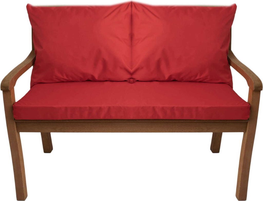 Cuscini per panchina da giardino Red, Seduta 120x60x7 + Immagine del prodotto 