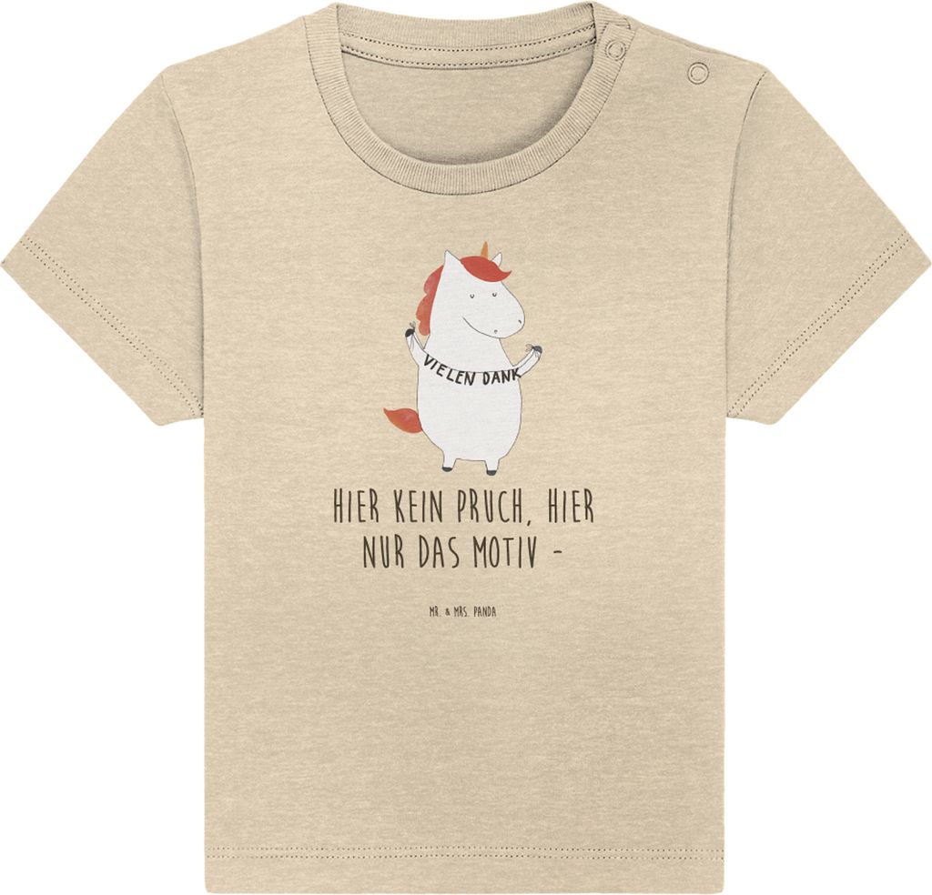 Mr. & Mrs. Panda Babyshirt Einhorn Dankeschön 6. - 12. Produktbild 