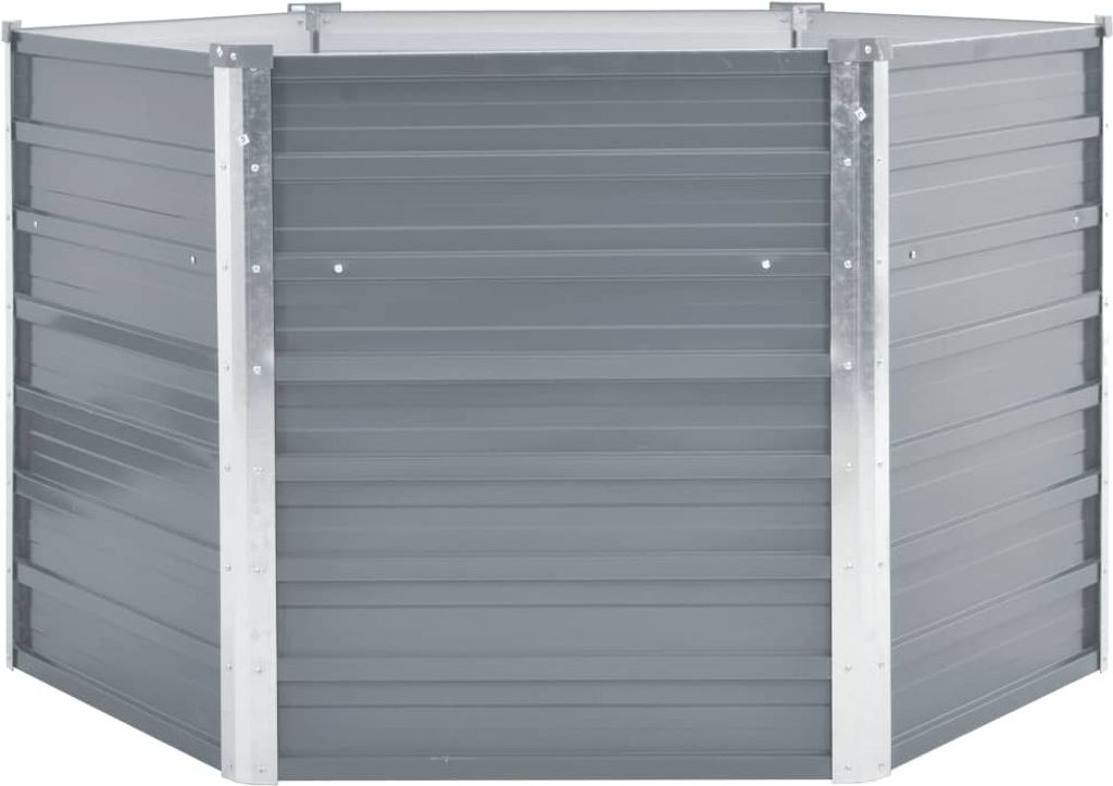 vidaXL Lit surélevé de jardin Acier galvanisé 129x129x77 cm Image du produit 