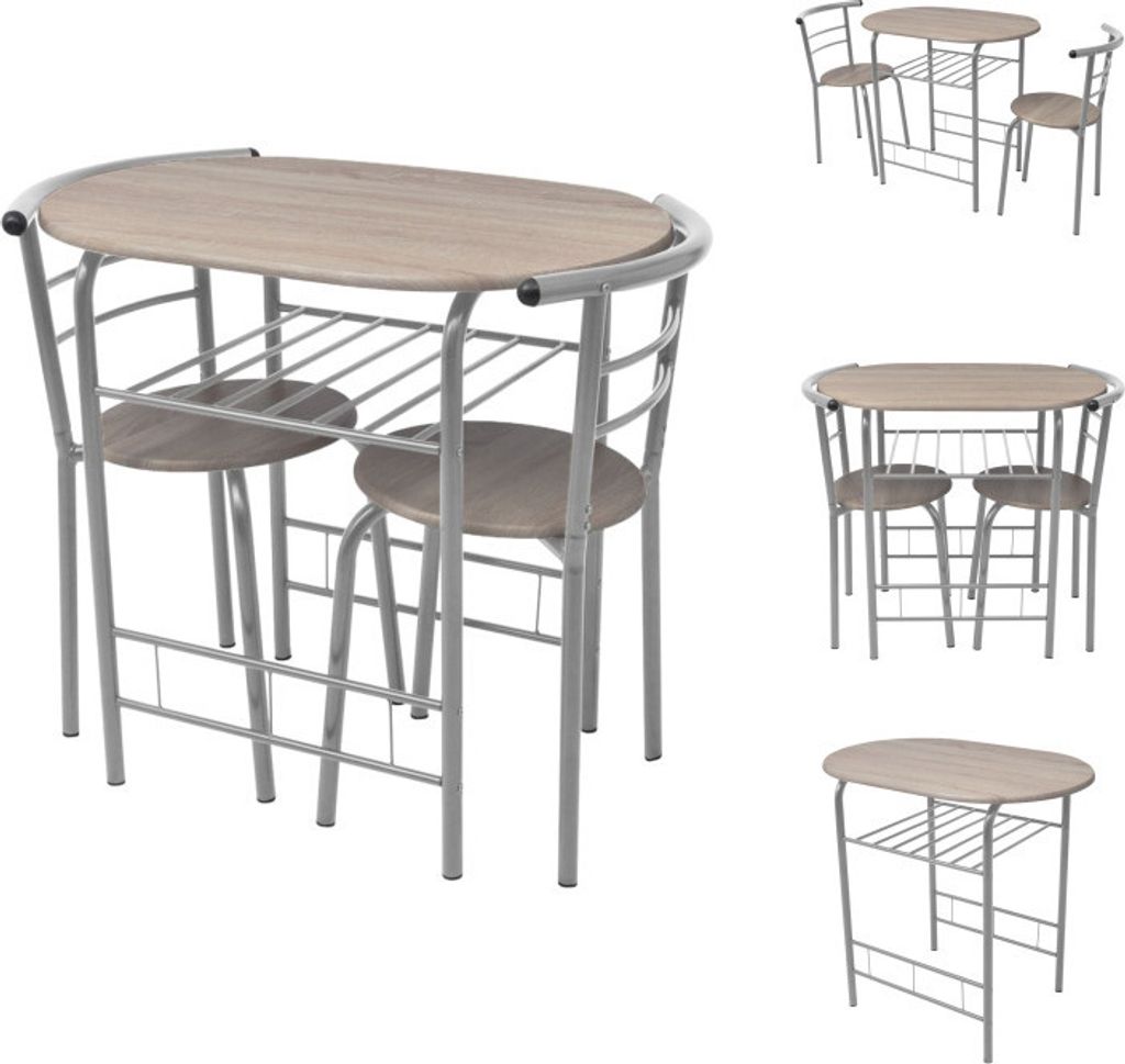 vidaXL Frühstückstisch Bar-Set MDF - Essgruppen