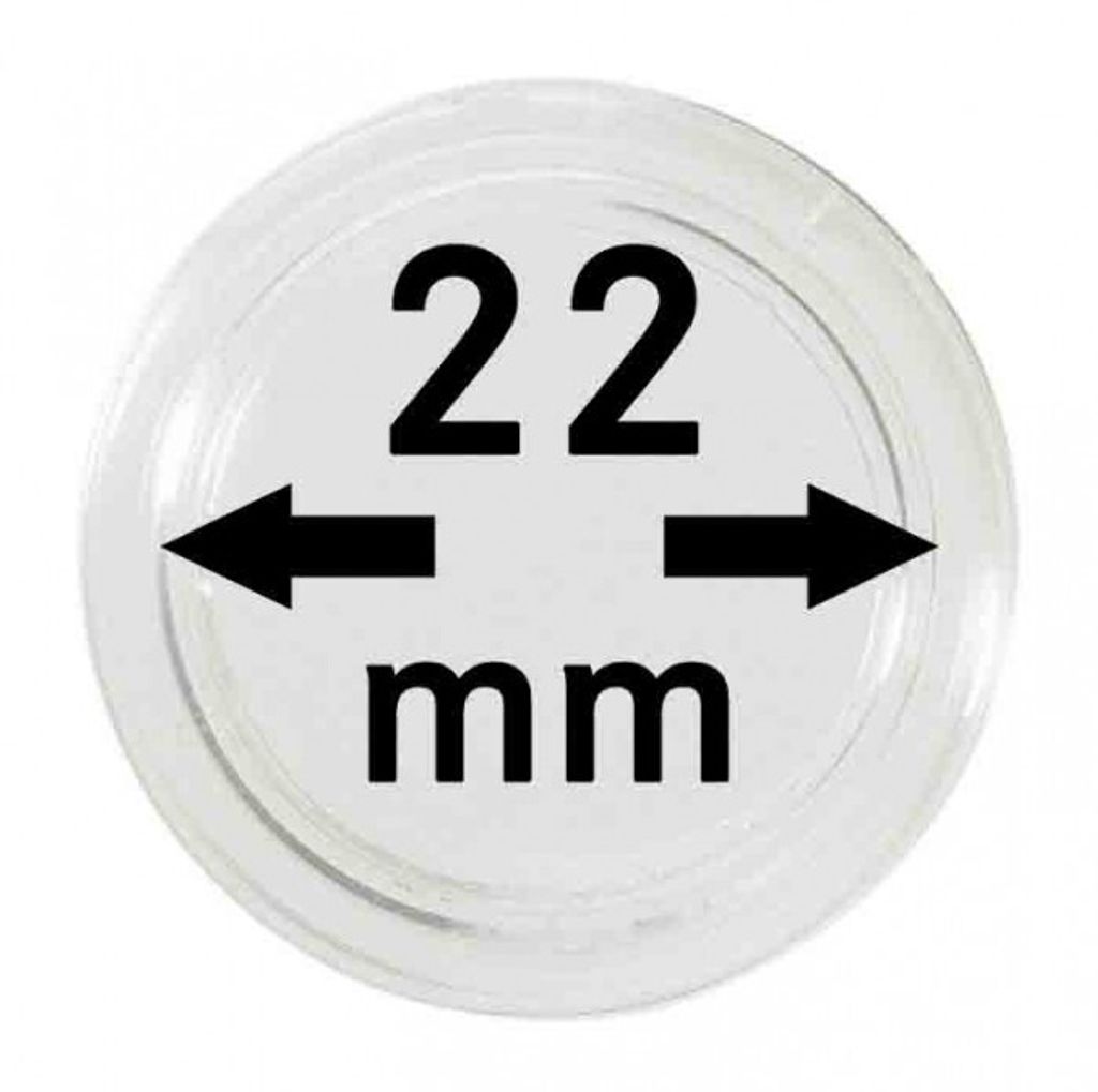 Lindner 2250022P Münzkapseln 22 mm-10er Pack Produktbild 