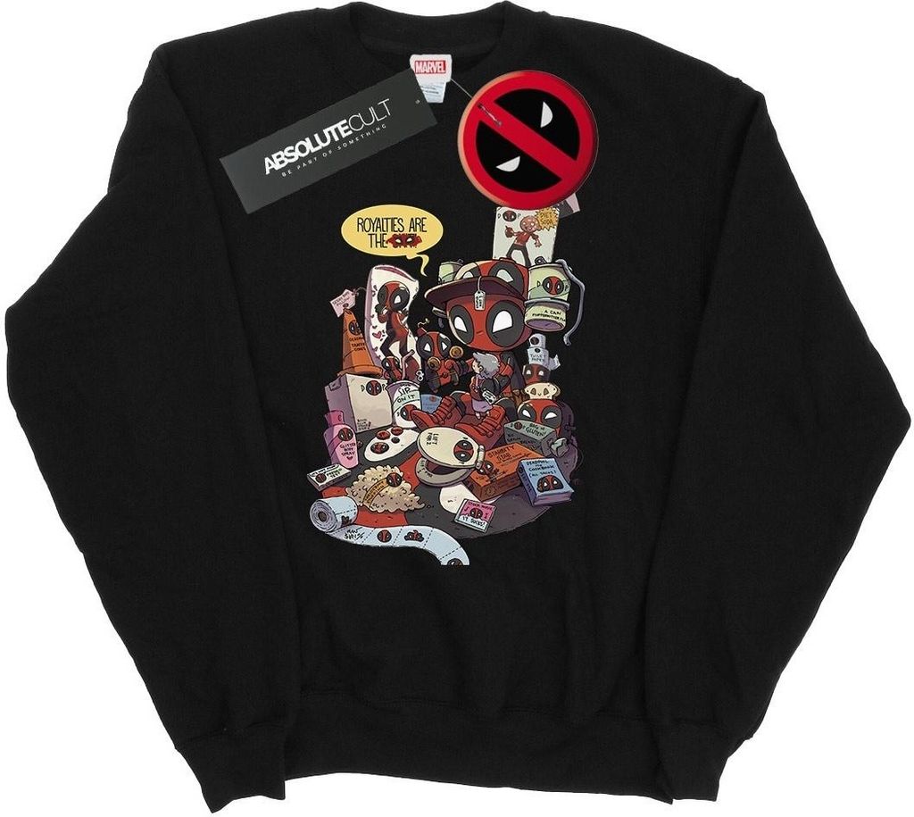 Marvel - "Merchandise Royalties" Sweatshirt für Herren BI21080 (L) (Schwarz)