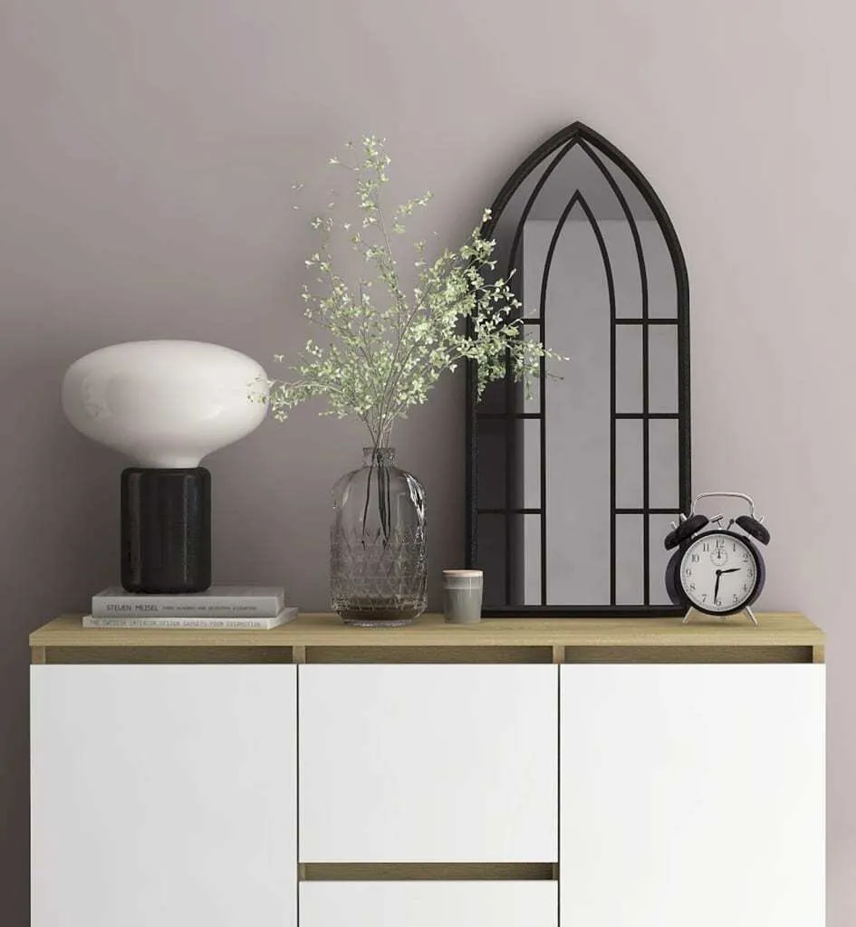 Specchio Nero in Ferro 70x30 cm | Atmosfera Industriale Chic