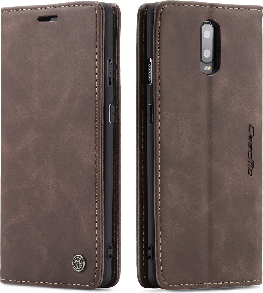 OnePlus 7 Hülle, LaimTop Retro Kunstledertasche TPU Innere, Kartenfächer, Magnetverschluss, Klapphülle mit Standfunktion Schutzhülle für OnePl...