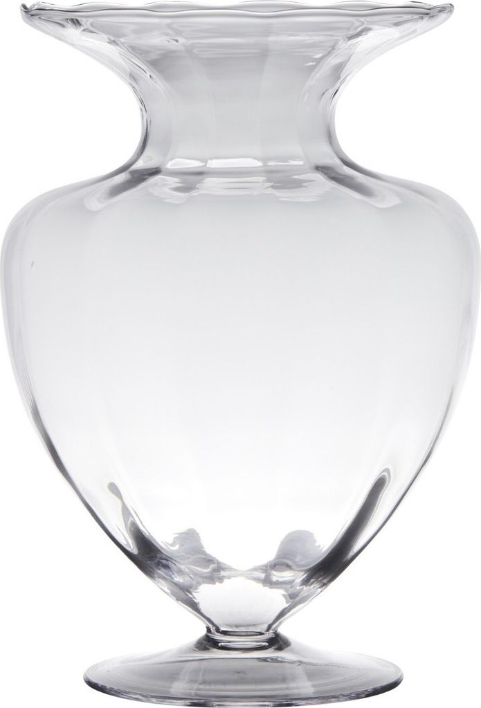 Glasvase NOBLE bauchig rund H. 33cm D. 23,5cm transparent Glas Hakbijl