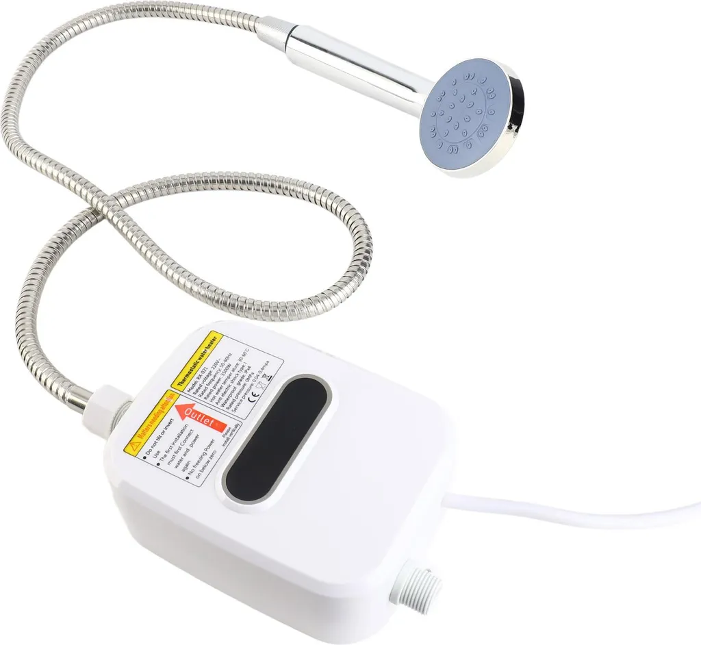 Mini chauffe-eau instantané pour cuisine et douche kit complet LCD
