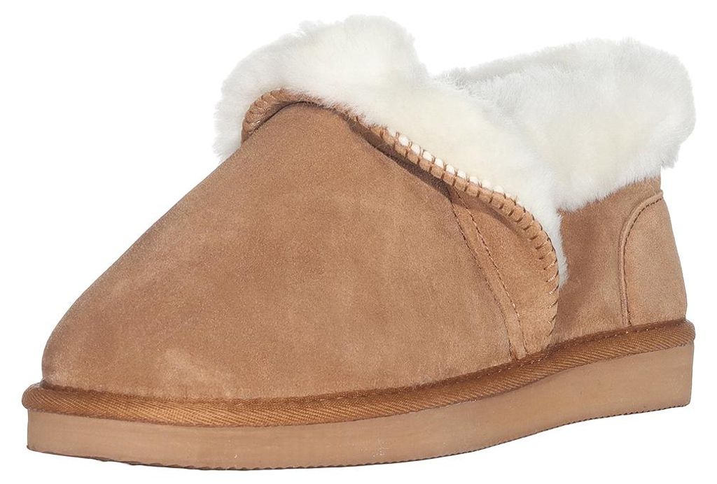Harrys-Collection Damen Hausschuh Halbschuh Lammfell Boots, Produktbild 