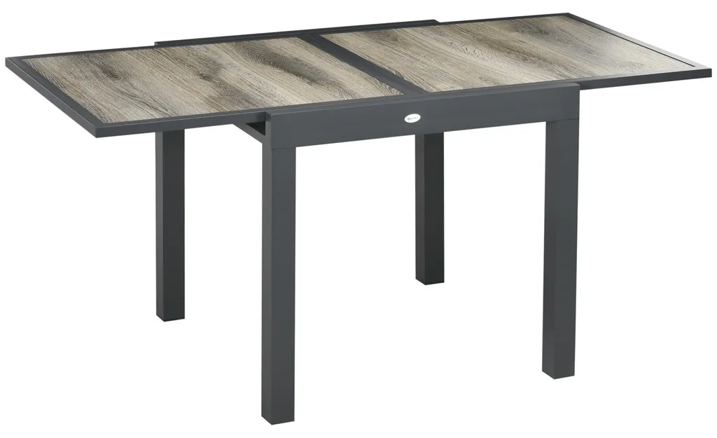 Table de terrasse robuste anti-rouille et extensible 160/240 cm beige