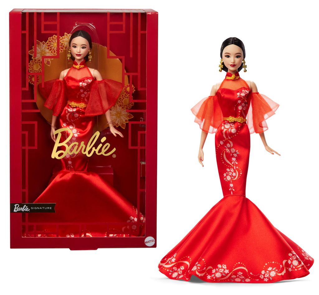 Barbie Signature Lunar New Year mit Qipao und goldenen Produktbild 