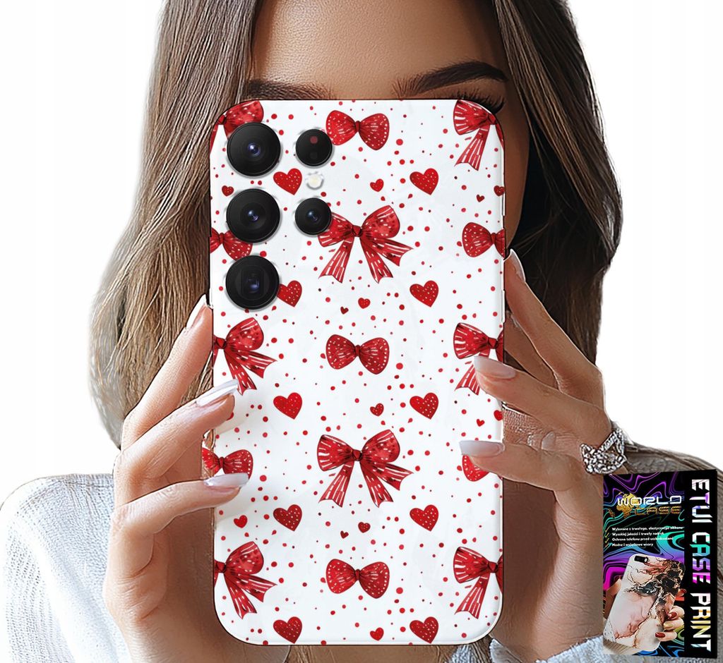 Fall Für Samsung Galaxy S25 Ultra - Rote Schleife Schleife Mode-Designs
