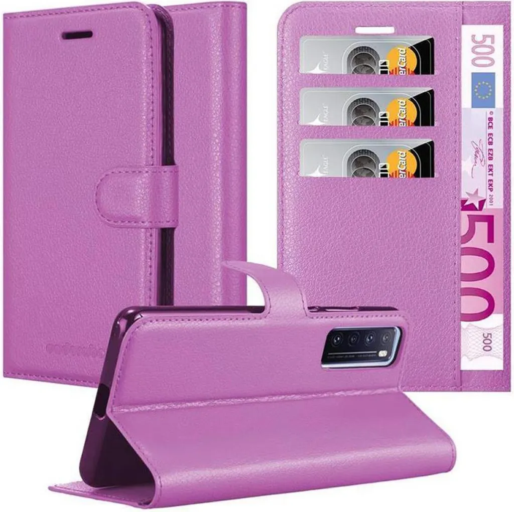 Cadorabo Cover Flip Con Chiusura Magnetica Per Huawei P7 - Custodia Portafoglio In Pelle Sintetica Notte Nera