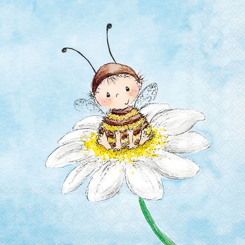 Servietten 33x33 cm - Bee child