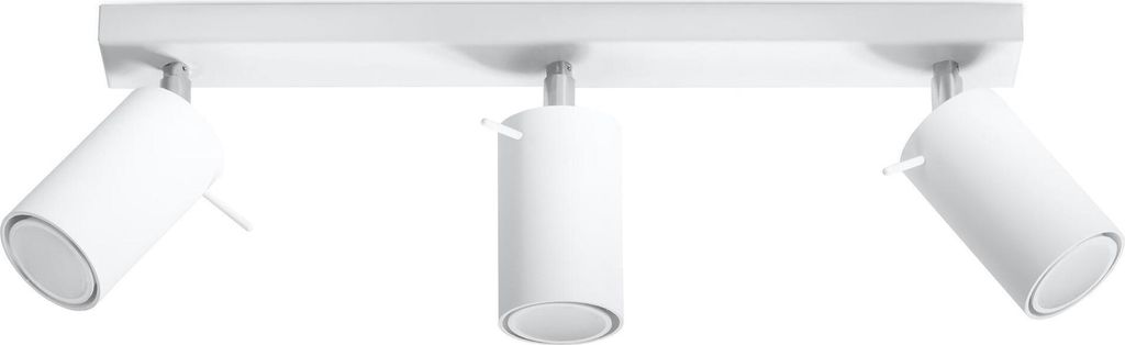 Deckenleuchte RING 3 weiß 3xGU10 10W Stahl 16x6x45cm Sollux Produktbild 