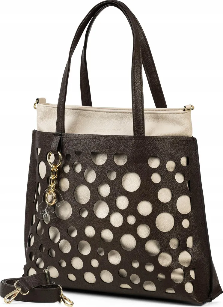 Laura Biaggi Braune Schulter-Shoppertasche