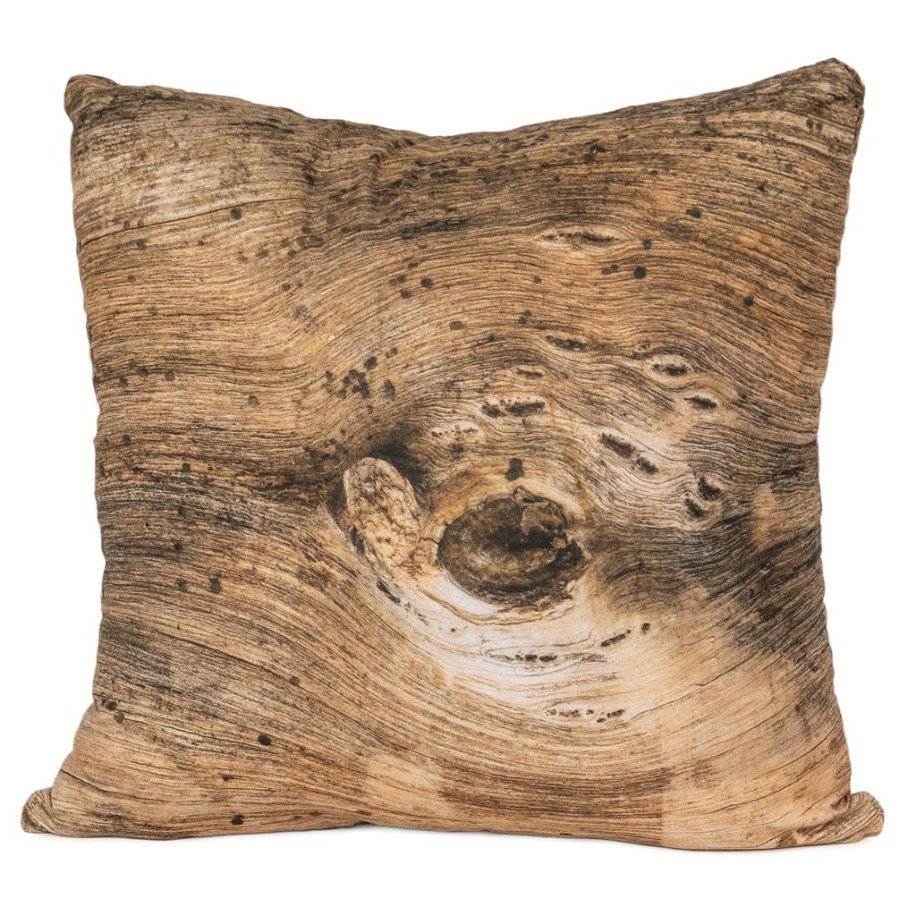 cosey Kissenbezug 45x45, Kissenhülle mit Motiv für Dekokissen, Sofakissen – verschiedene Motive Polyester D18 Astloch