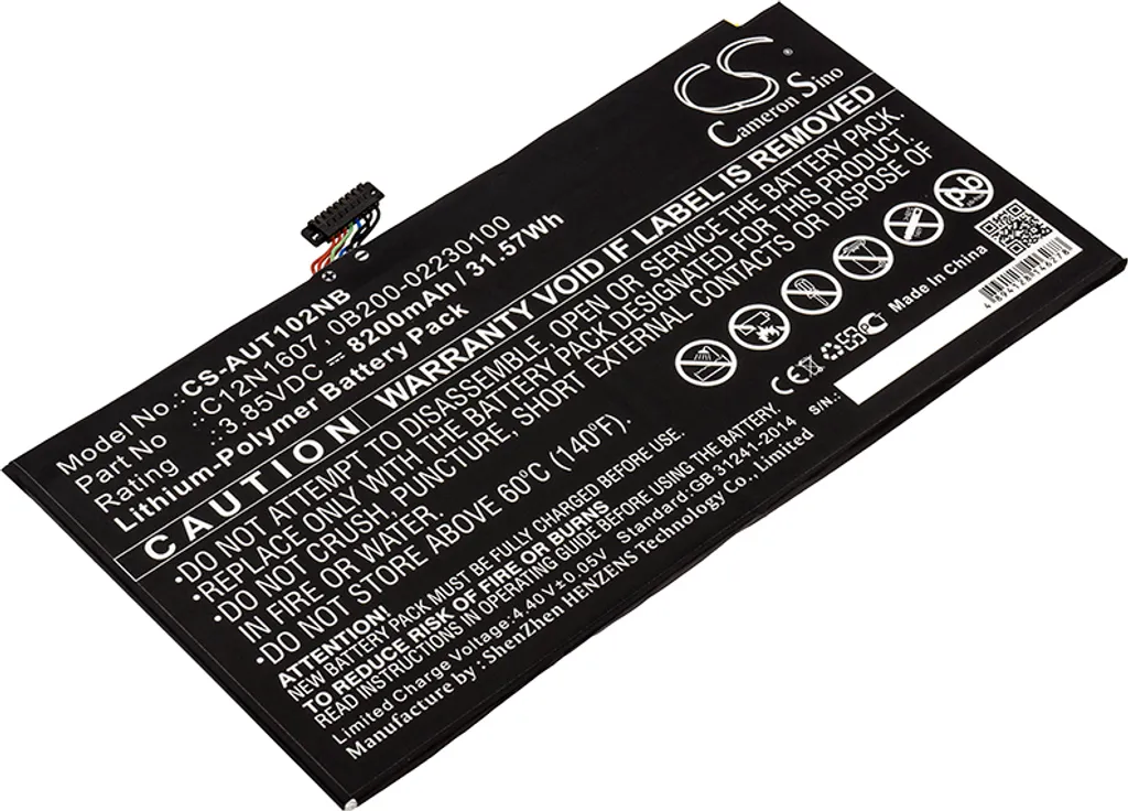 Rigenera il tuo Asus Transformer Mini: Batteria TECHTEK 8200mAh