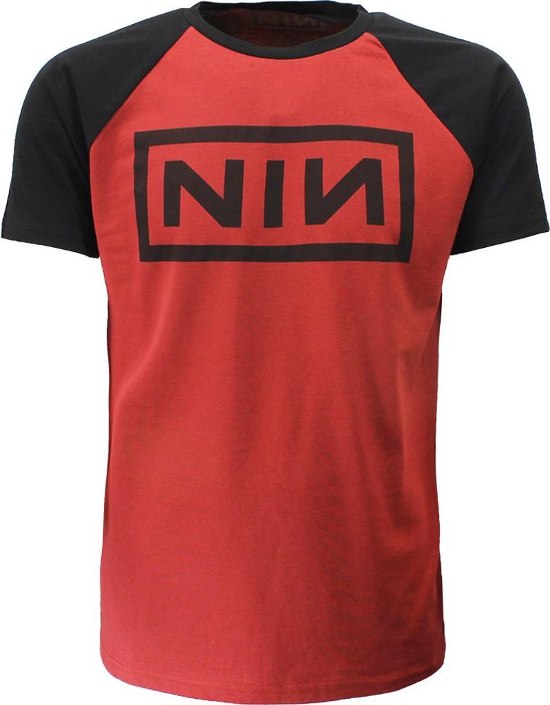 Nine Inch Nails Raglan-Logo-T-Shirt - S