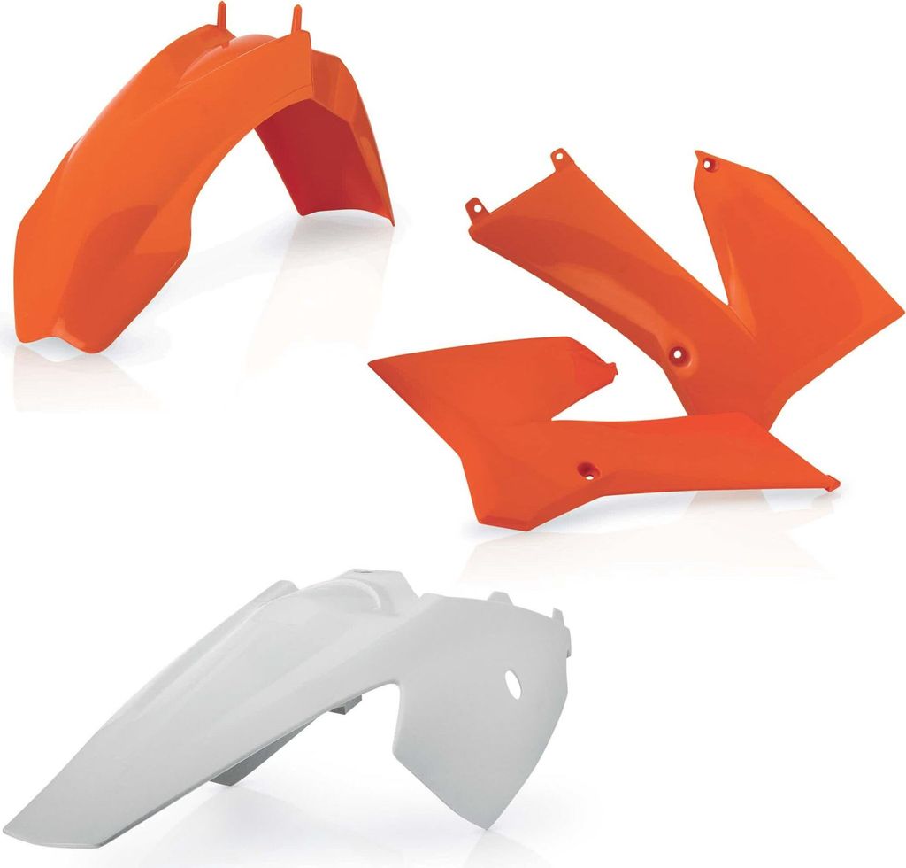ACERBIS 4-teiliges Verkleidungsset Orange/Weiß für KTM SX 85