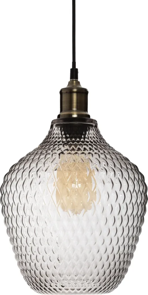 Lampada Vetro OMAHA 25cm Offerta | Plafoniera Soffitto Trasparente