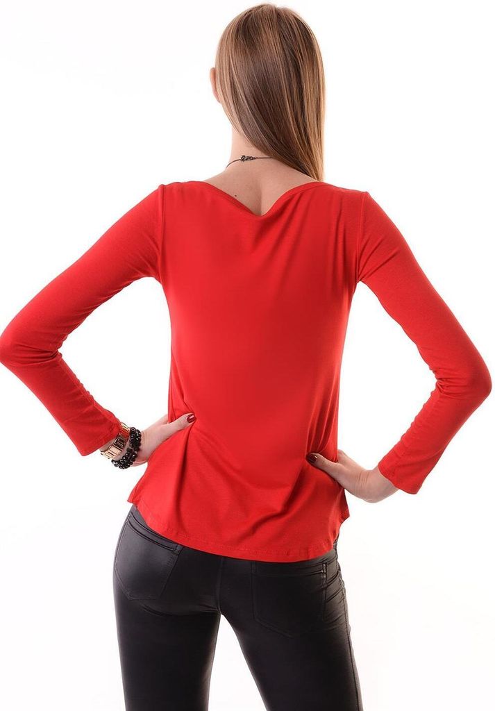 Camicia da donna Langarm taglia unica; S/M; Rot Immagine del prodotto 