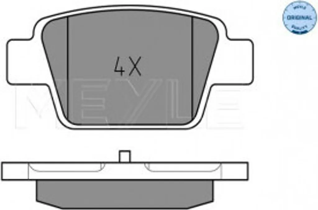MEYLE 025 237 1415 Jeu de plaquettes de frein pour Alfa Mito et Fiat