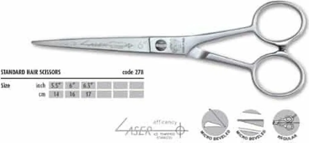 Ciseaux de coiffeur 6" LASER CUT pour réaliser des dégradés parfaits en salon