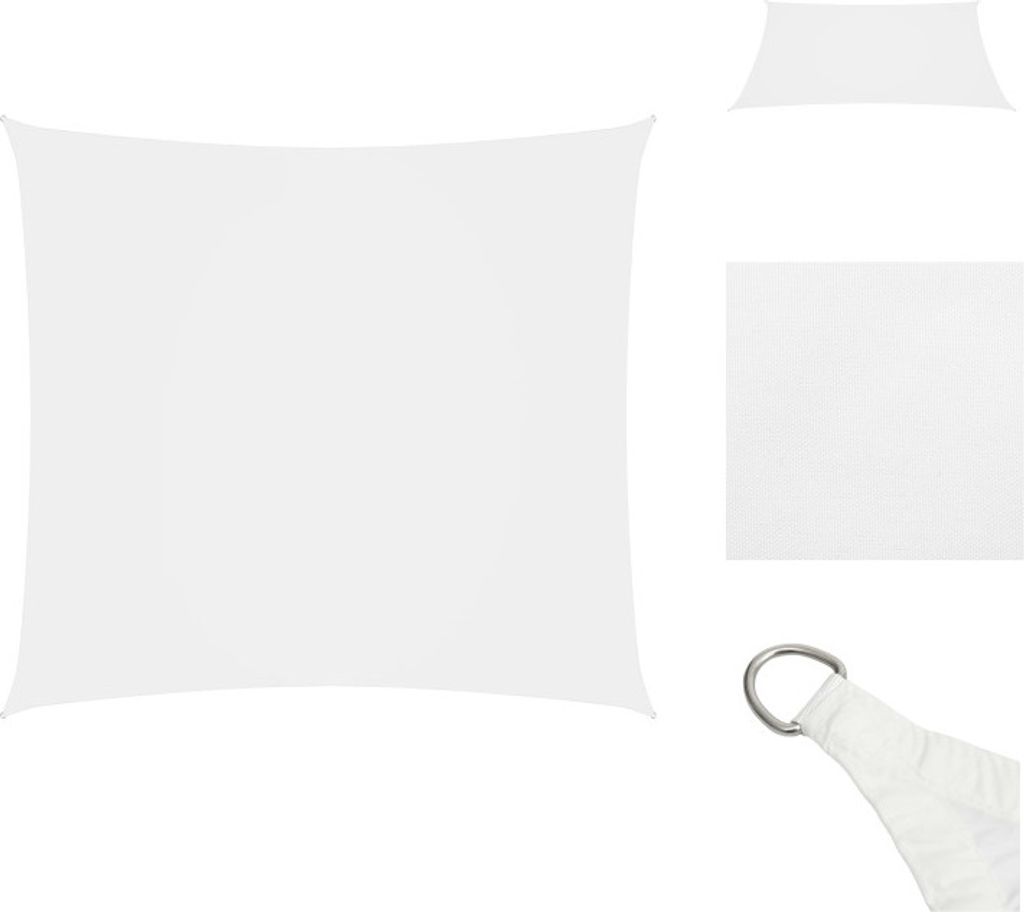 vidaXL Sonnensegel Oxford-Gewebe Rechteckig 2,5x3 m Weiß - Sonnenschirme & Sonnenschutze
