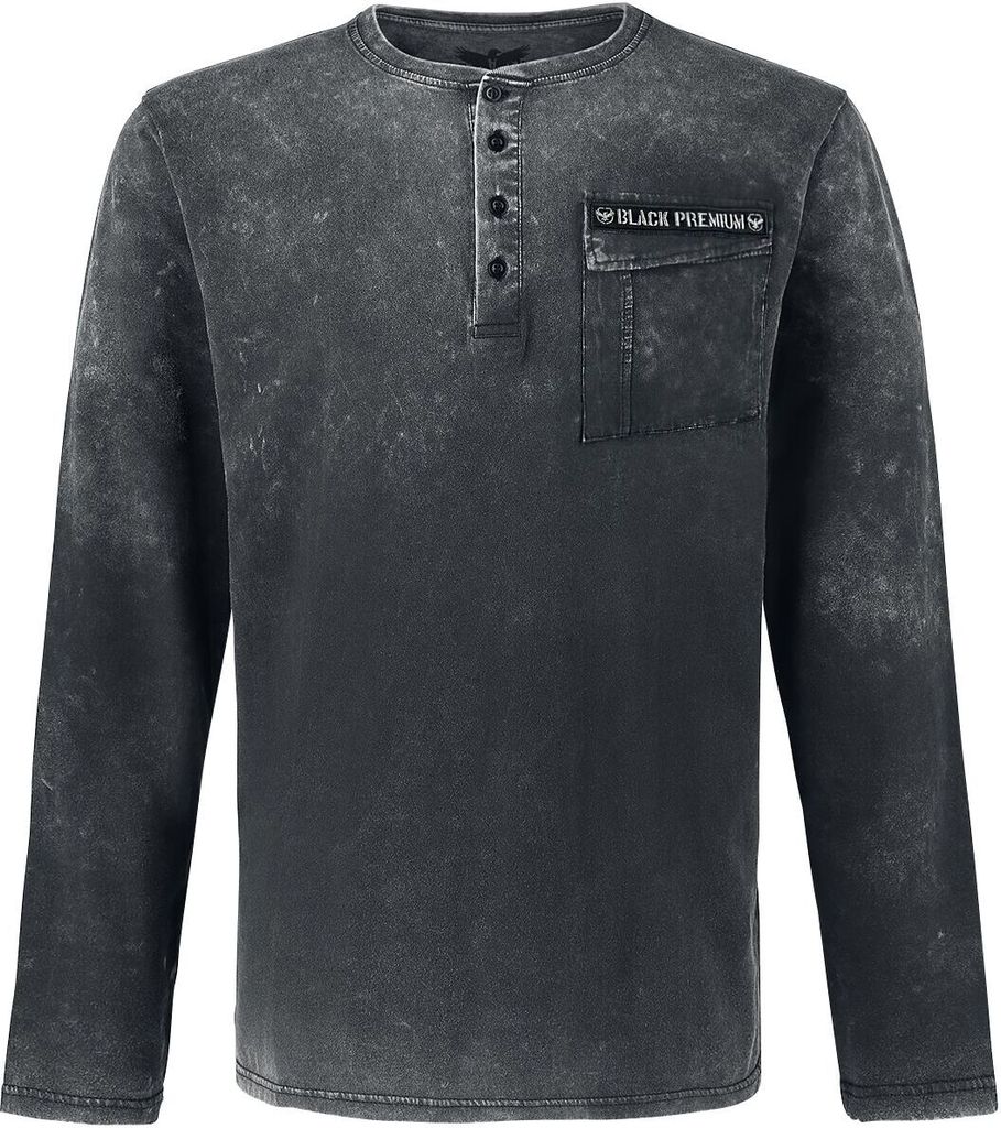Black Premium by EMP Herren graues Vintage Langarmshirt - Produktbild 