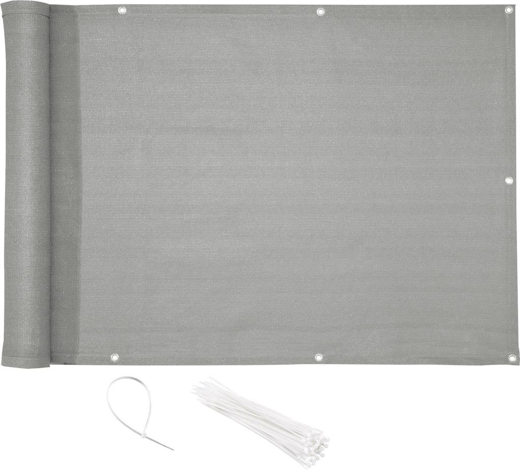Sichtschutz HDPE mit Kabelbinder 0,75x6 hellgrau High Produktbild 