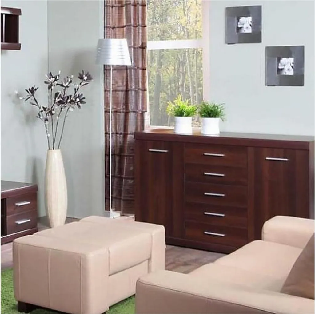 Buffet de chambre Commode Imperial : mobilier de rangement chic et gris - 4