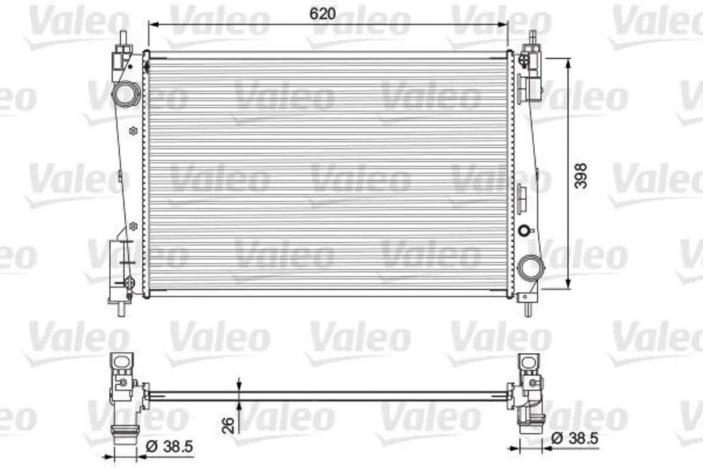 Évitez la surchauffe : Radiateur Valeo 701717 pour Punto, remplace 51863817