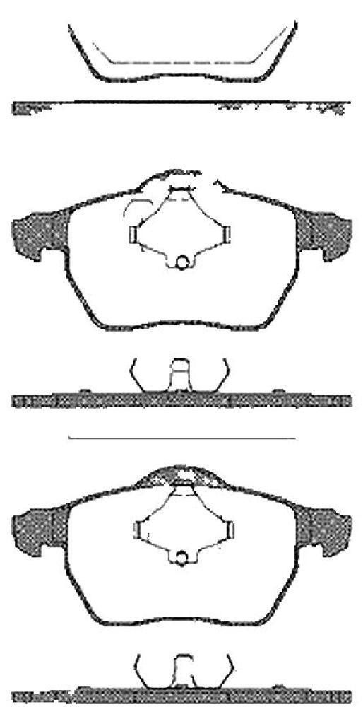 Bremsbelagsatz Scheiben 18 mm TRISCAN IAM-Expertise für u.a. VOLVO V70