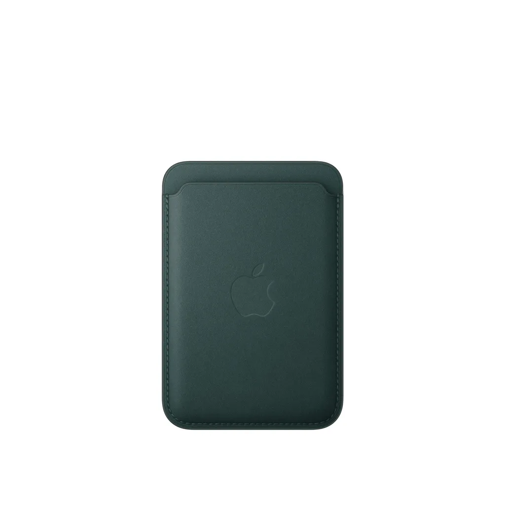 Portefeuille MagSafe Find My en FineWoven Vert Forêt - Sécurité Maximale