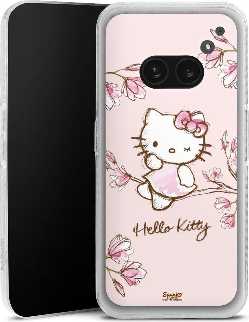 DeinDesign Handyhülle für Nothing Phone (2a) Silikon Hülle Case Smartphone Schutzhülle Fanartikel Hanami Hello Kitty