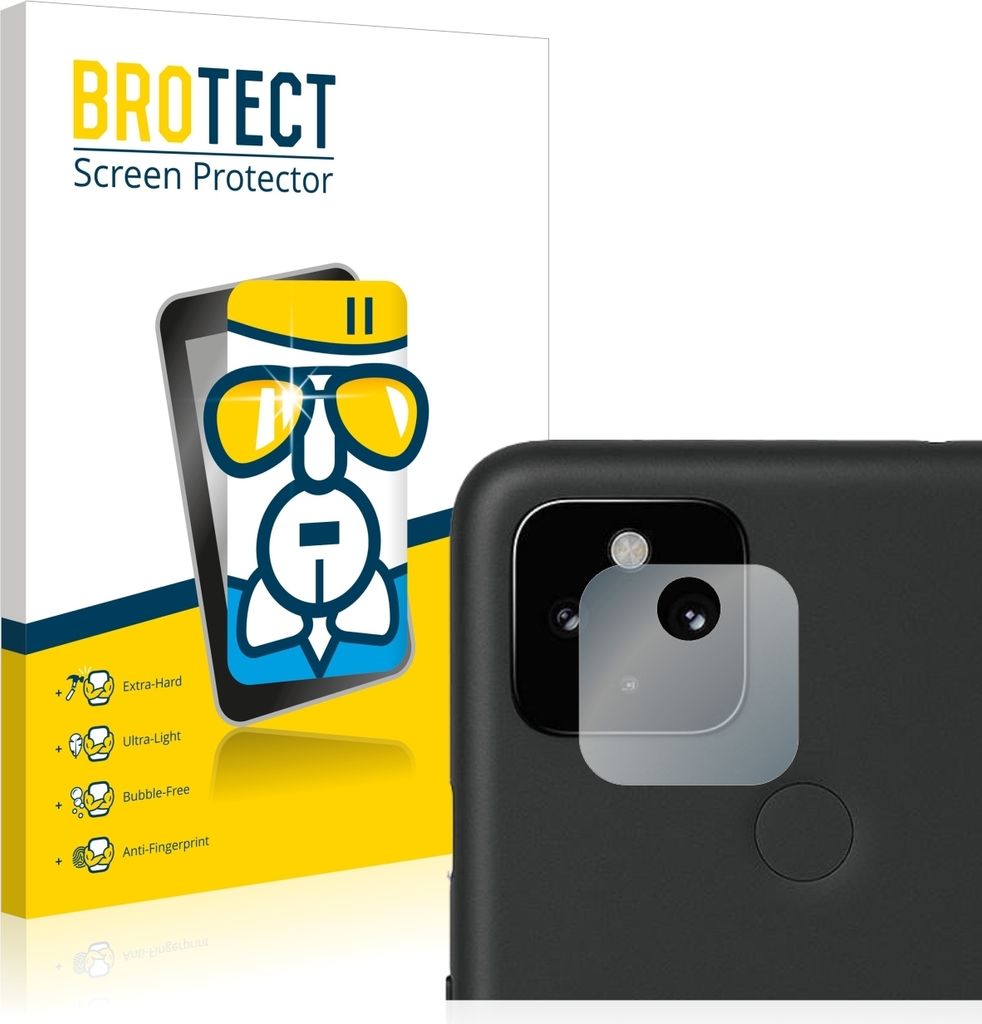 BROTECT Schutzglas für Google Pixel 4a 5G (NUR Kameraschutz) Schutzfolie Panzer Folie Glas Display Schutz klar