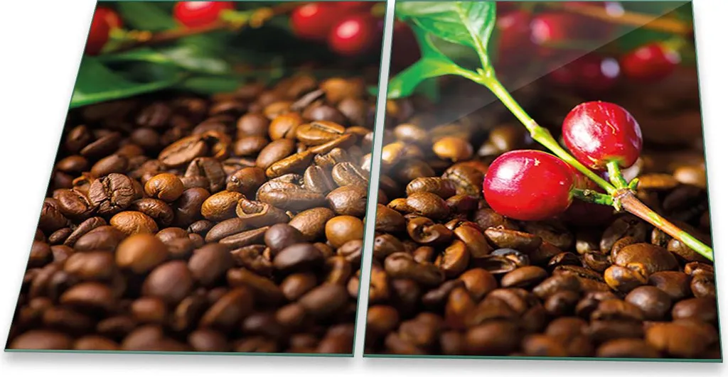 Coprifornelli Universali Vetro 2x 40x52 Caffè | Tagliere e Protezione