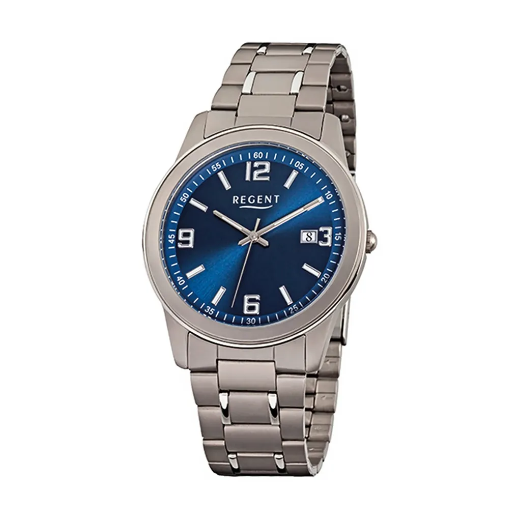 Orologio Titanio Regent F-840: Minimalismo Grigio Argento e Quarzo