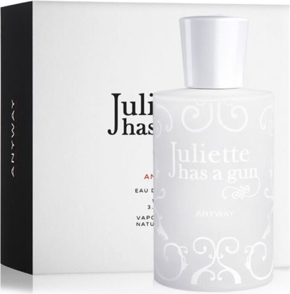 A perfume bottle and its box are displayed against a white background.