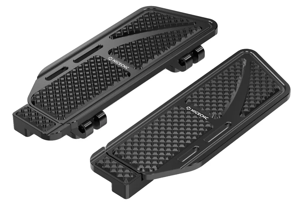 Repose-pieds conducteur pour un confort de route accru, aluminium BK